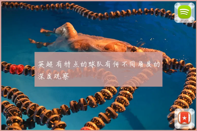 英超 有特点的球队有何不同角度的深度观察